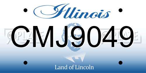 CMJ9049 Illinois License Plate