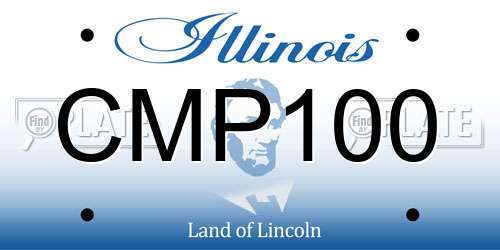 CMP100 Illinois License Plate