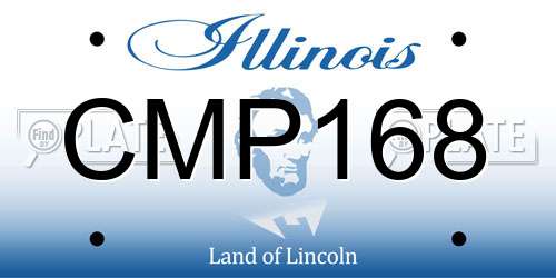 CMP168 Illinois License Plate