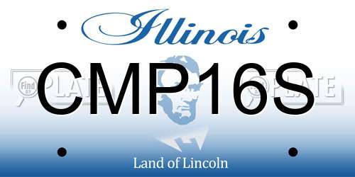 CMP16S Illinois License Plate