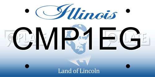 CMP1EG Illinois License Plate
