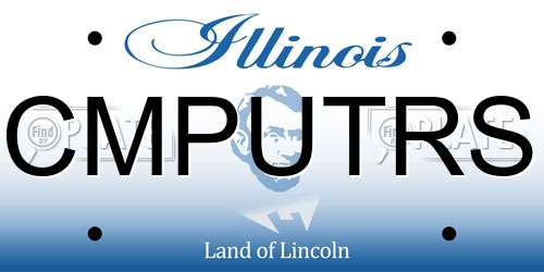 CMPUTRS Illinois License Plate
