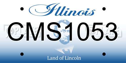 CMS1053 Illinois License Plate