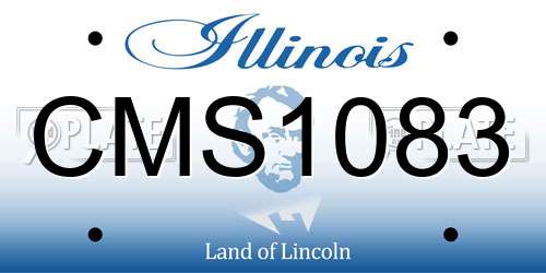 CMS1083 Illinois License Plate
