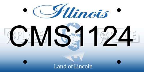 CMS1124 Illinois License Plate