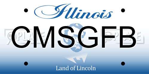 CMSGFB Illinois License Plate