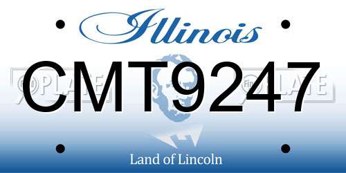 CMT9247 Illinois License Plate