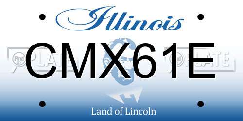 CMX61E Illinois License Plate