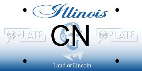 CN Illinois License Plate
