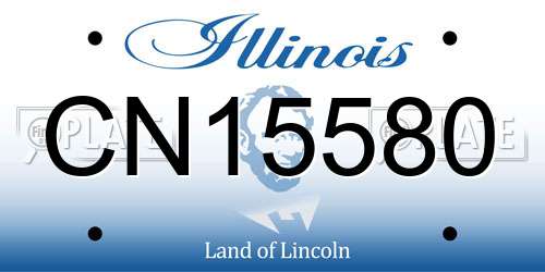 CN15580 Illinois License Plate