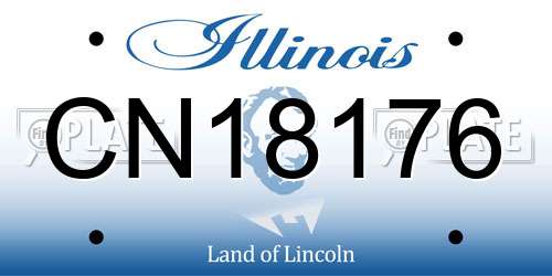 CN18176 Illinois License Plate