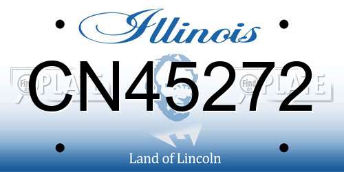CN45272 Illinois License Plate