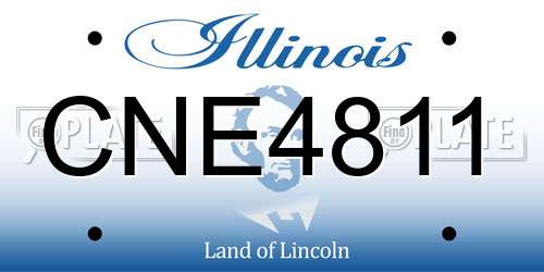 CNE4811 Illinois License Plate