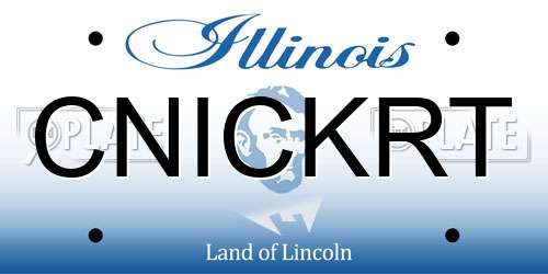CNICKRT Illinois License Plate
