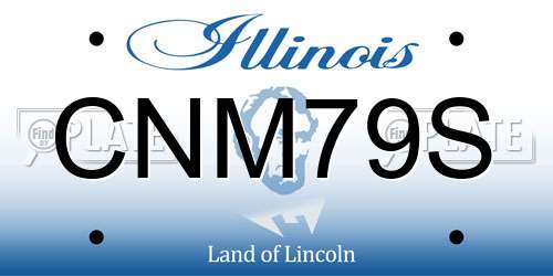 CNM79S Illinois License Plate