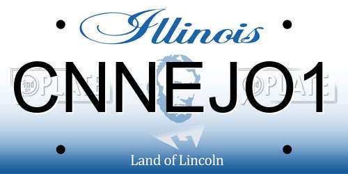CNNEJO1 Illinois License Plate
