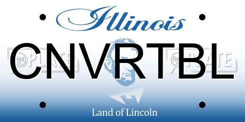 CNVRTBL Illinois License Plate