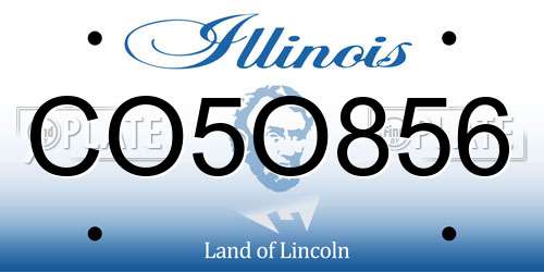 CO5O856 Illinois License Plate