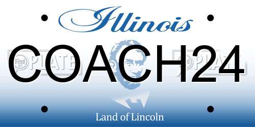 COACH24 Illinois License Plate