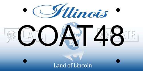 COAT48 Illinois License Plate