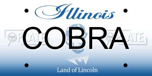 COBRA Illinois License Plate