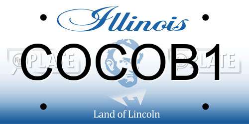 COCOB1 Illinois License Plate