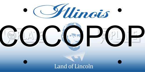 COCOPOP Illinois License Plate