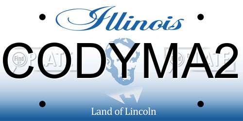 CODYMA2 Illinois License Plate