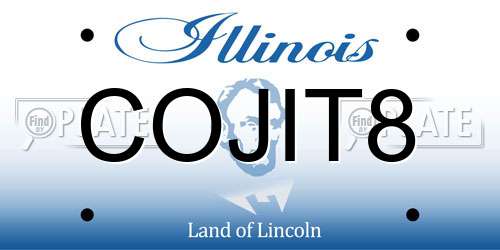 COJIT8 Illinois License Plate