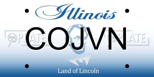 COJVN Illinois License Plate