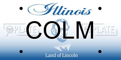 COLM Illinois License Plate