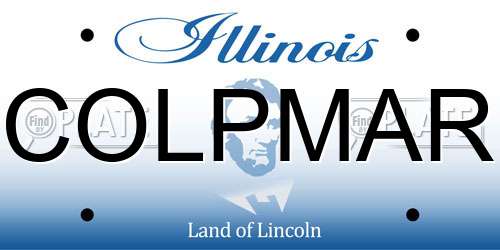 COLPMAR Illinois License Plate