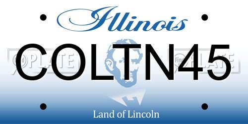 COLTN45 Illinois License Plate