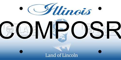 COMPOSR Illinois License Plate