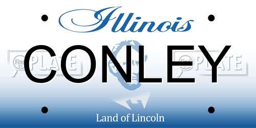 CONLEY Illinois License Plate