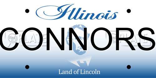 CONNORS Illinois License Plate