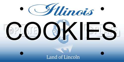 COOKIES Illinois License Plate