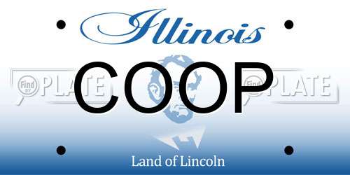 COOP Illinois License Plate