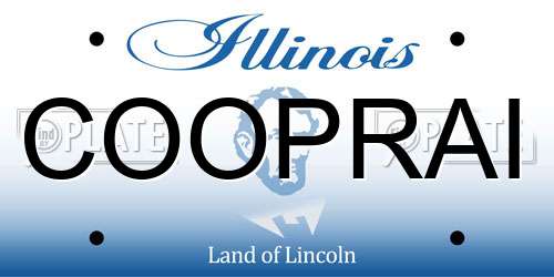 COOPRAI Illinois License Plate