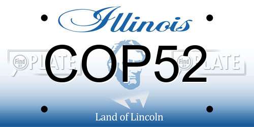 COP52 Illinois License Plate