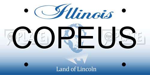 COPEUS Illinois License Plate