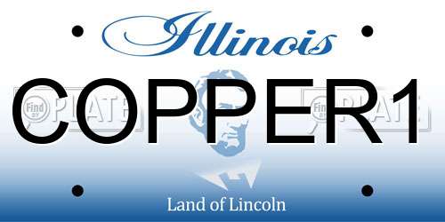 COPPER1 Illinois License Plate