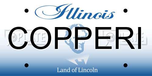 COPPERI Illinois License Plate