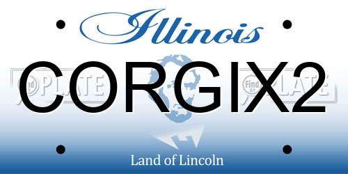 CORGIX2 Illinois License Plate