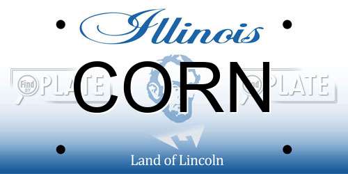 CORN Illinois License Plate
