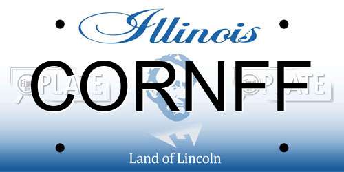 CORNFF Illinois License Plate