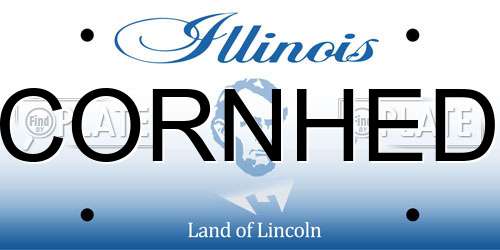 CORNHED Illinois License Plate