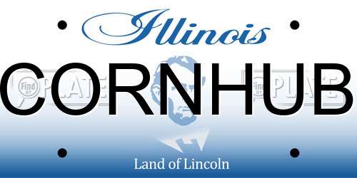 CORNHUB Illinois License Plate