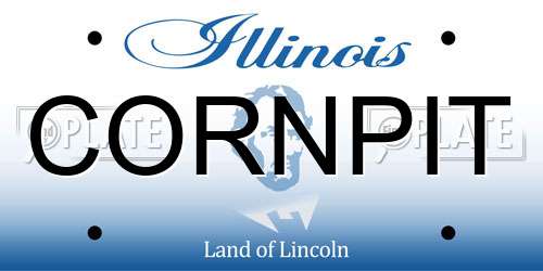 CORNPIT Illinois License Plate