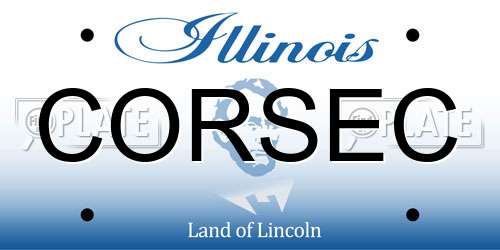 CORSEC Illinois License Plate